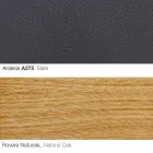 Křeslo do obývacího pokoje s podnožkou z kůže a dřeva vyrobené v Itálii - Butterfly Viadurini