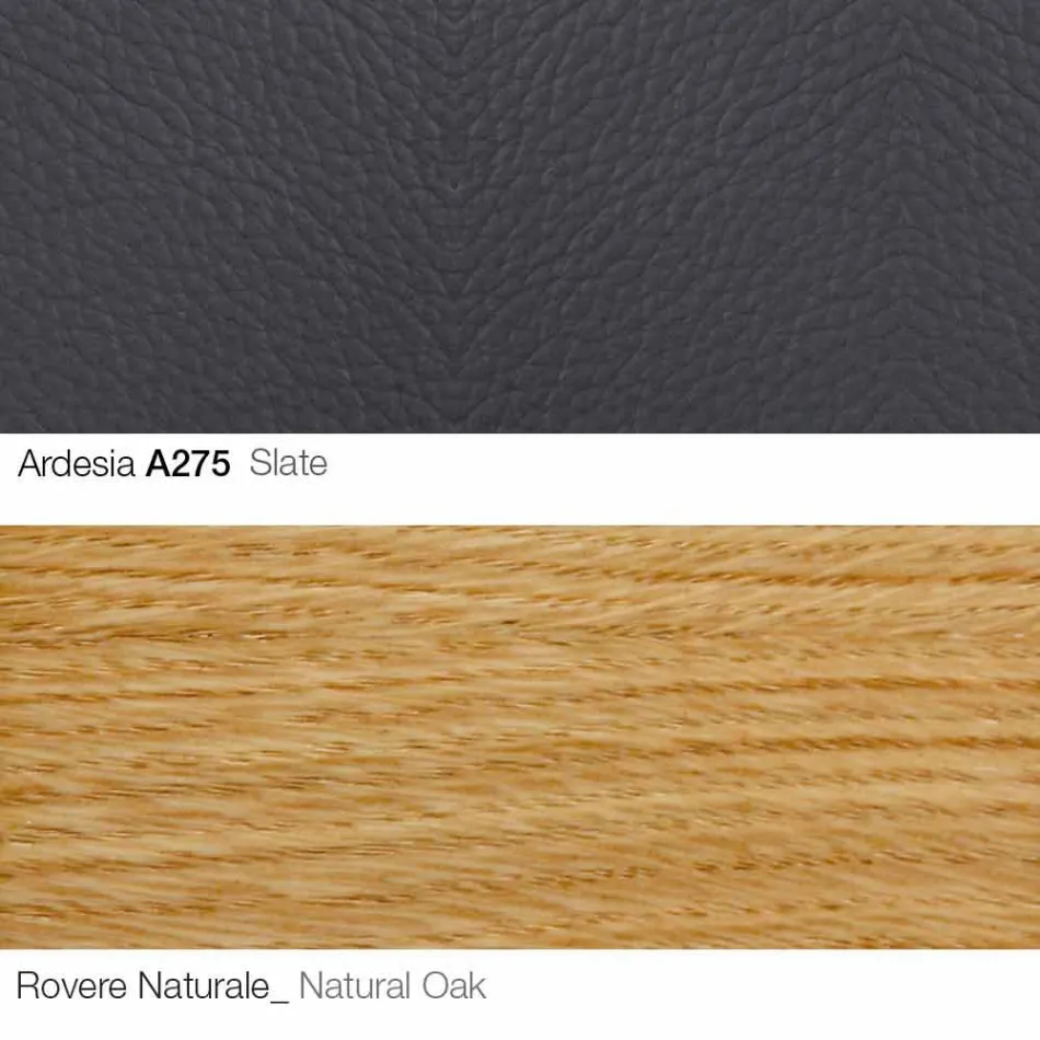 Křeslo do obývacího pokoje s podnožkou z kůže a dřeva vyrobené v Itálii - Butterfly Viadurini