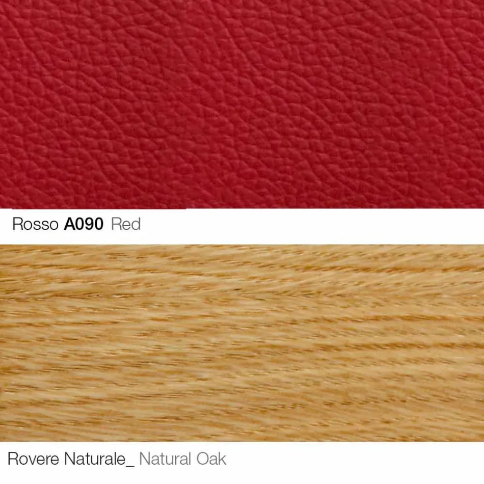 Křeslo do obývacího pokoje s podnožkou z kůže a dřeva vyrobené v Itálii - Butterfly Viadurini