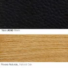 Křeslo do obývacího pokoje s podnožkou z kůže a dřeva vyrobené v Itálii - Butterfly Viadurini