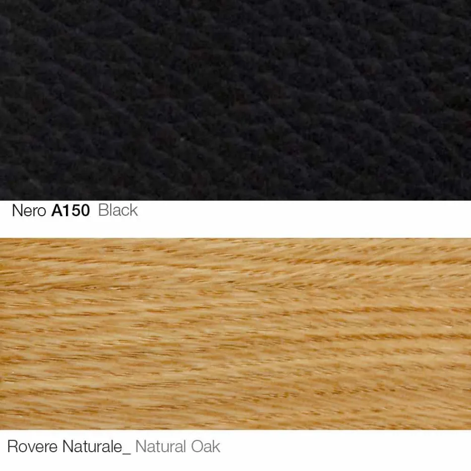 Křeslo do obývacího pokoje s podnožkou z kůže a dřeva vyrobené v Itálii - Butterfly Viadurini