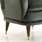 Polstrované židle klasický design lounge L78xP75cm, Benny Viadurini