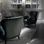 Polstrované židle klasický design lounge L78xP75cm, Benny Viadurini