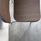 Křeslo do obývacího pokoje ze dřeva a kovu Made in Italy 2 kusy - Saffia Viadurini