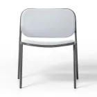 Křeslo do obývacího pokoje z látky a kovu Made in Italy 2 kusy - Sangria Viadurini