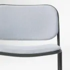 Křeslo do obývacího pokoje z látky a kovu Made in Italy 2 kusy - Sangria Viadurini