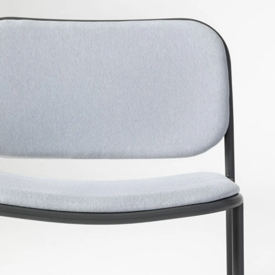 Křeslo do obývacího pokoje z látky a kovu Made in Italy 2 kusy - Sangria Viadurini