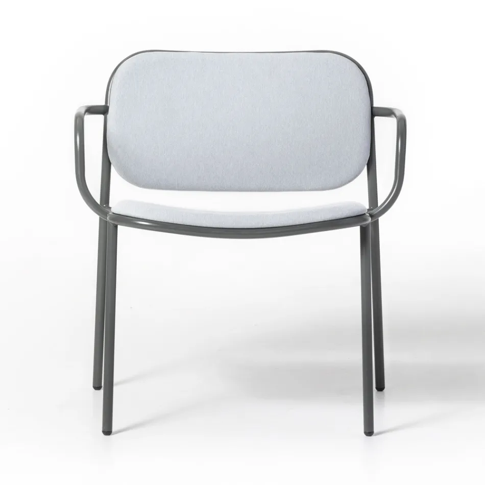 Křeslo do obývacího pokoje potažené látkou Made in Italy 2 kusy - Sangria Viadurini