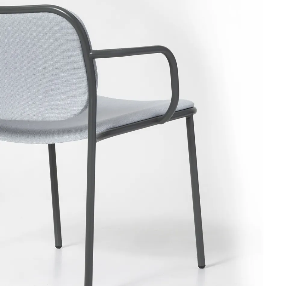 Křeslo do obývacího pokoje potažené látkou Made in Italy 2 kusy - Sangria Viadurini