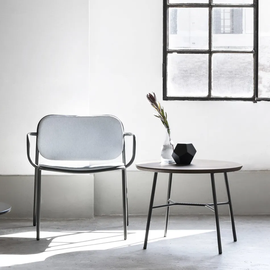 Křeslo do obývacího pokoje potažené látkou Made in Italy 2 kusy - Sangria Viadurini