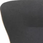 Otočné křeslo do obývacího pokoje z kůže a kovu vyrobené v Itálii - Butterfly Viadurini