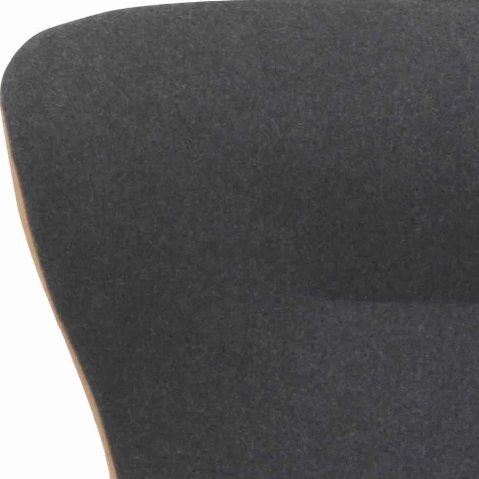 Otočné křeslo do obývacího pokoje z kůže a kovu vyrobené v Itálii - Butterfly Viadurini