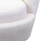 Křeslo do obývacího pokoje z kovu a látky - pozadí Viadurini