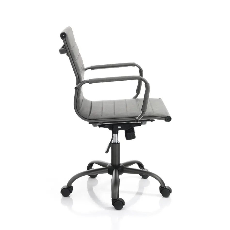 Kancelářské křeslo s vysokým nebo nízkým opěradlem - Rubidio Viadurini