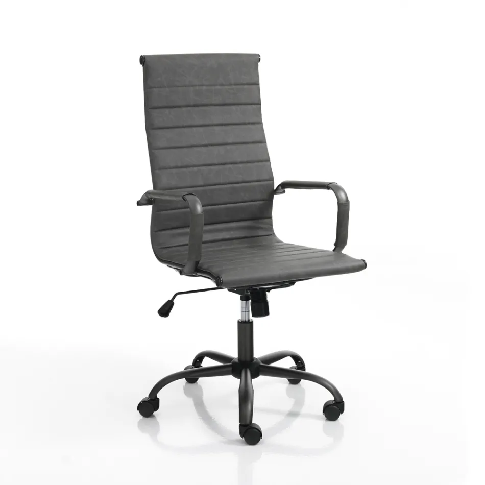 Kancelářské křeslo s vysokým nebo nízkým opěradlem - Rubidio Viadurini