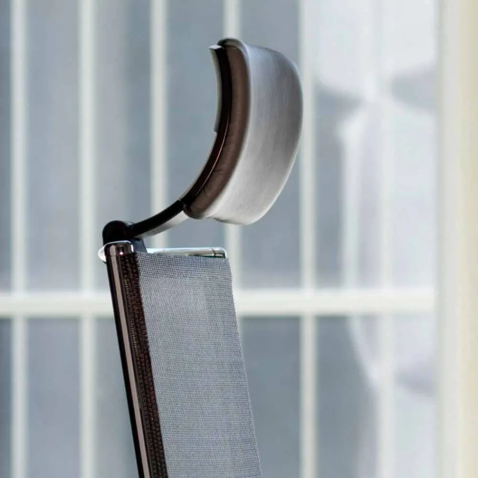 Ergonomická otočná kancelářská židle s kolečky a opěrkou hlavy - Gimiglia Viadurini