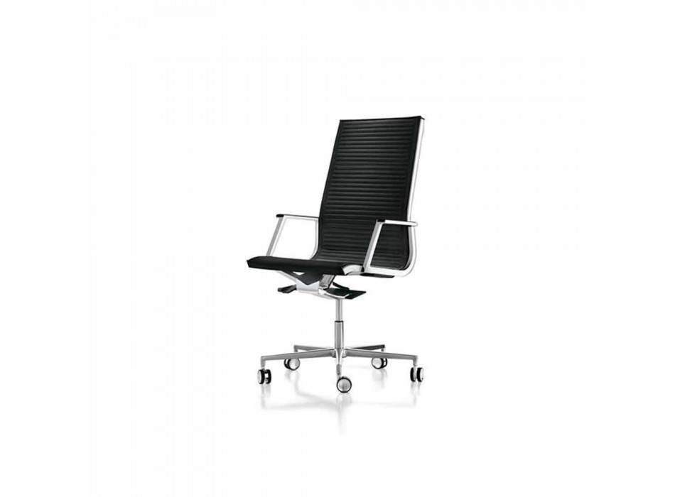 Ergonomická kancelářská židle v koženém nebo textilním Nulite Viadurini