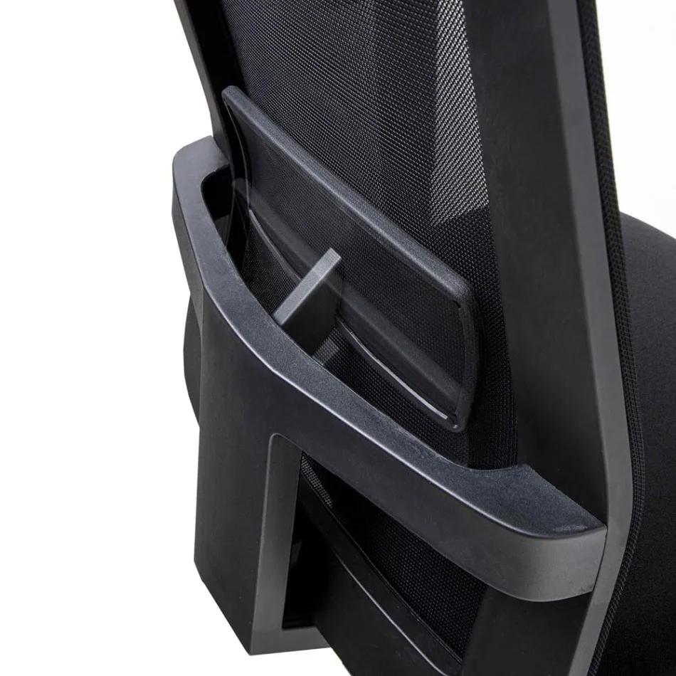 Otočné kancelářské křeslo s plynovým zvedákem v technické látce a síťoviny - kancelář Viadurini