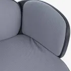 Nastavitelná otočná kancelářská židle z oceli a polyesteru - Luigio Viadurini