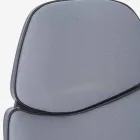 Nastavitelná otočná kancelářská židle z oceli a polyesteru - Luigio Viadurini