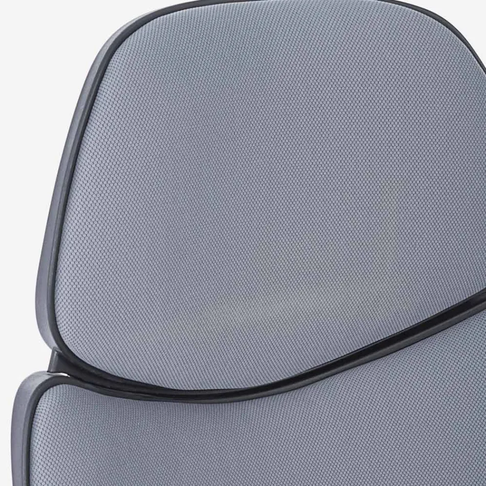 Nastavitelná otočná kancelářská židle z oceli a polyesteru - Luigio Viadurini