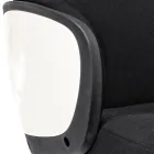 Nastavitelná otočná kancelářská židle z oceli a polyesteru - Luigio Viadurini