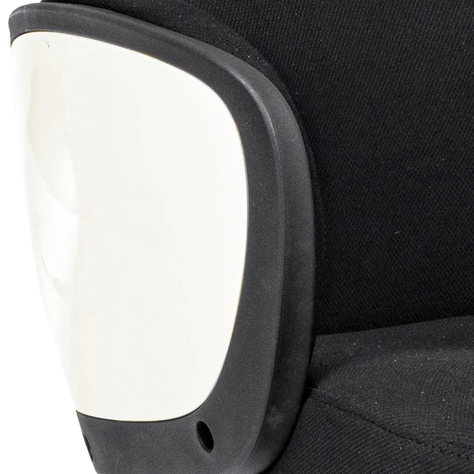 Nastavitelná otočná kancelářská židle z oceli a polyesteru - Luigio Viadurini