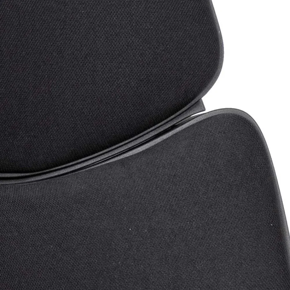 Nastavitelná otočná kancelářská židle z oceli a polyesteru - Luigio Viadurini