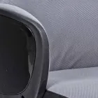 Nastavitelná otočná kancelářská židle z oceli a polyesteru - Luigio Viadurini