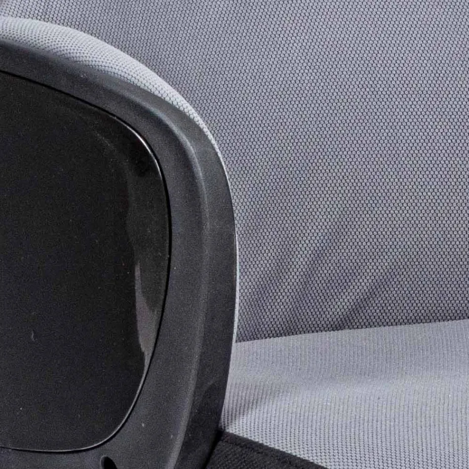 Nastavitelná otočná kancelářská židle z oceli a polyesteru - Luigio Viadurini