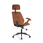 Kancelářské křeslo ze dřeva, syntetické kůže a kovu - Alaccia Viadurini