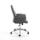 Kancelářské křeslo z kovu a látky a nastavitelná podnožka – zlatá Viadurini