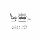 Kožené kancelářské křeslo s ocelovou konstrukcí vyrobeno v Itálii - Speranza Viadurini