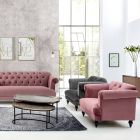 Klasické designové křeslo v barvě dřeva a šedé nebo růžového sametu - Sanny Viadurini