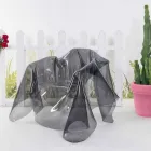 Křeslo moderní design uzeným plexiskla Paříž, made in Italy Viadurini