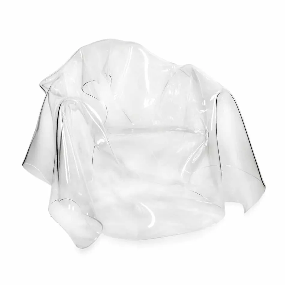 Křeslo moderní design plexisklo Paris, made in Italy Viadurini