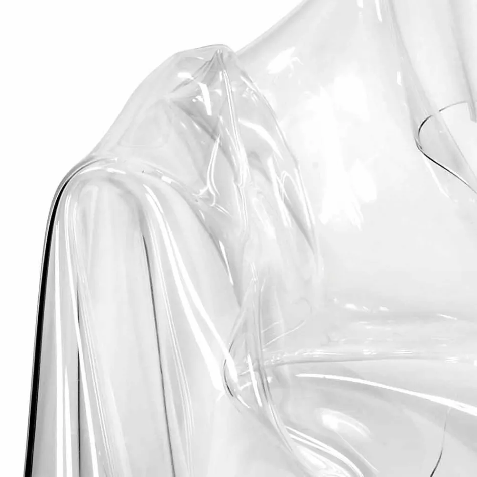 Křeslo moderní design plexisklo Paris, made in Italy Viadurini