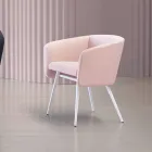 Vysoce kvalitní látkové křeslo s kovovou základnou Made in Italy - Bergen Viadurini