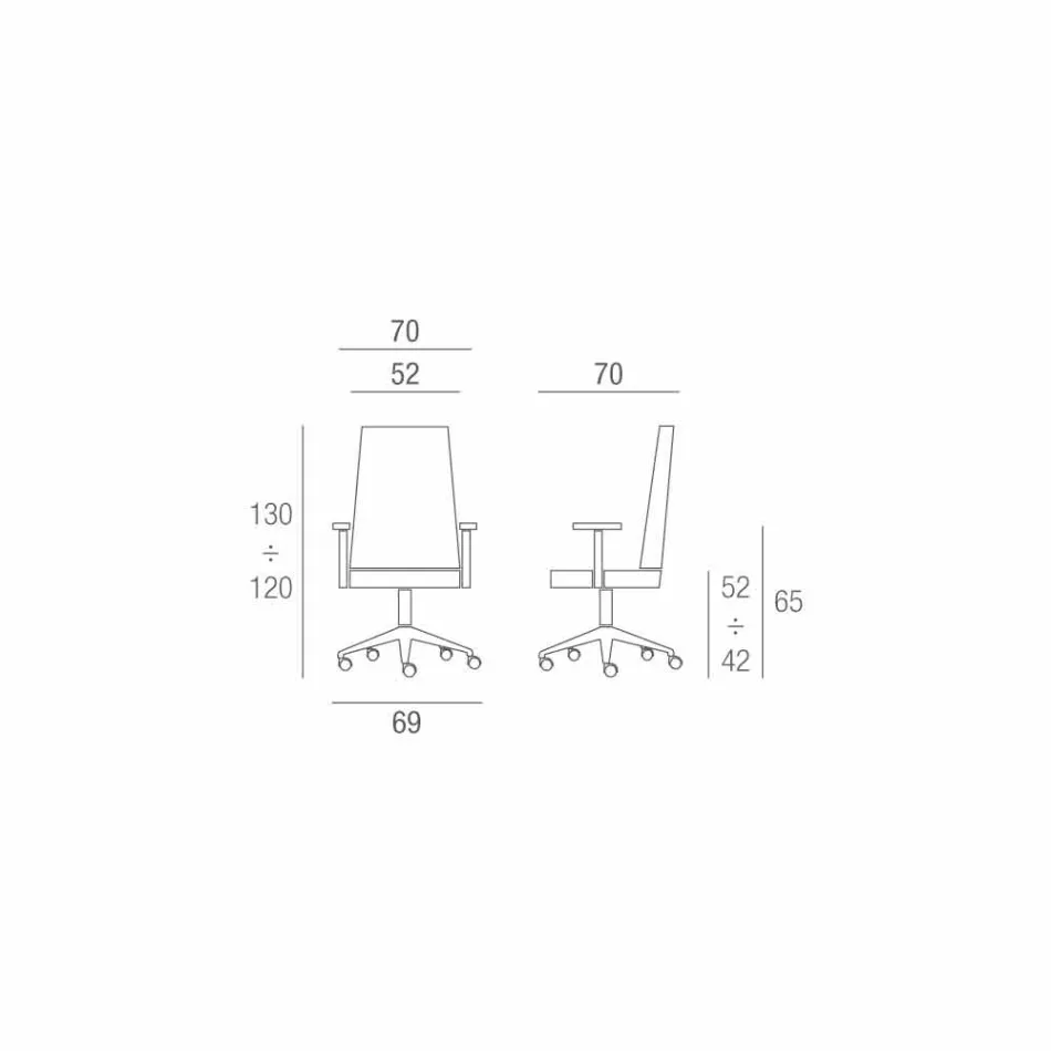 Designérské kožené křeslo vyrobené v Itálii Gemma Viadurini