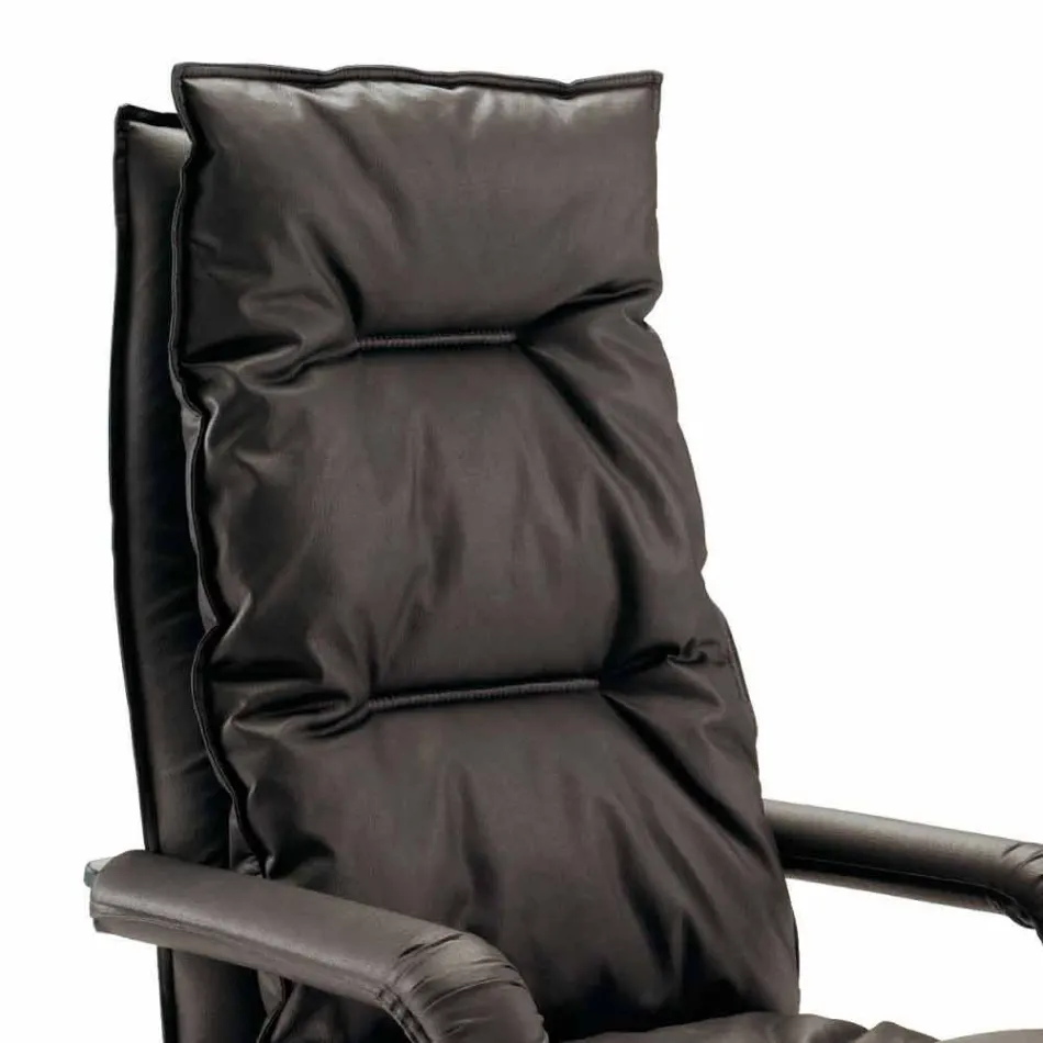 Designérské kožené křeslo vyrobené v Itálii Gemma Viadurini