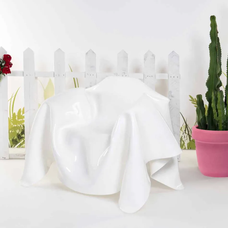 Moderní design křeslo v bílé plexiskla Paříži, made in Italy Viadurini