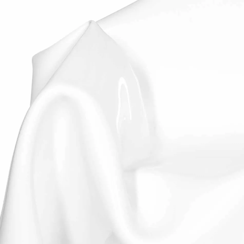 Moderní design křeslo v bílé plexiskla Paříži, made in Italy Viadurini