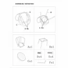 Křeslo v industriálním stylu ze železa a ekokože - Pinny Viadurini