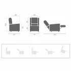 Kvalitní zvedací křeslo Relax Lift se 2 motory vyrobené v Itálii - Daphne Viadurini