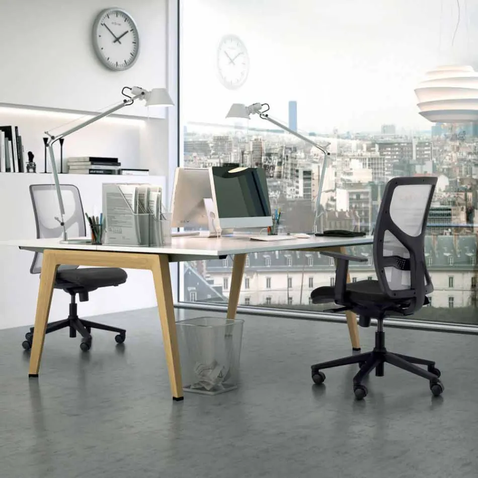 Výkonné křeslo s vysokou kanceláří vyrobené v Itálii Amelie Viadurini