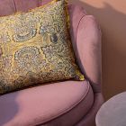 Elegantní čalouněné křeslo do obývacího pokoje Velvet Effect 3 povrchové úpravy - Geppy Viadurini