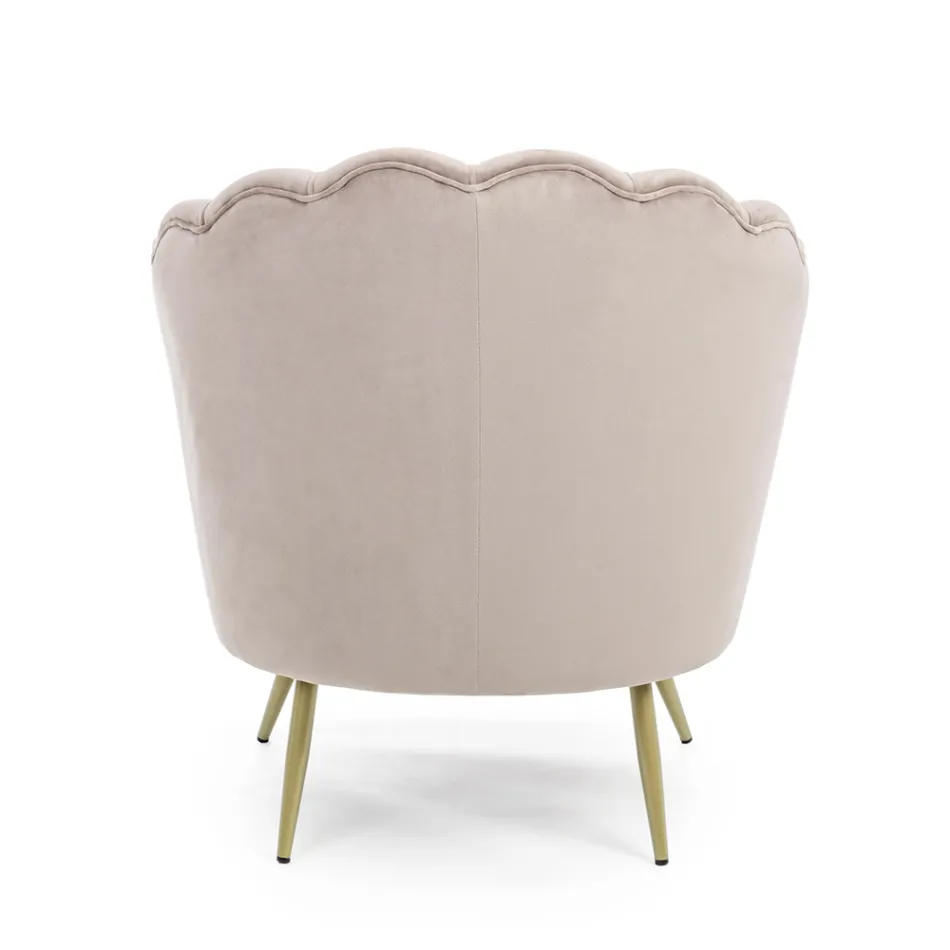 Elegantní čalouněné křeslo do obývacího pokoje Velvet Effect 3 povrchové úpravy - Geppy Viadurini