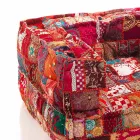 Ethnic Lounge Armchair v Patchwork Fabric a Velvet - Fiber Viadurini