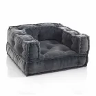 Ethnic Lounge Armchair v Patchwork Fabric a Velvet - Fiber Viadurini