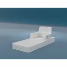 Plovoucí křeslo Trona bílém designu Luxus, made in Italy Viadurini